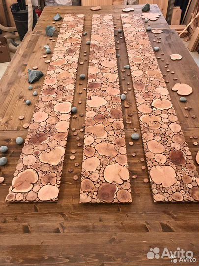 Панно из сибирского можжевельника для бани