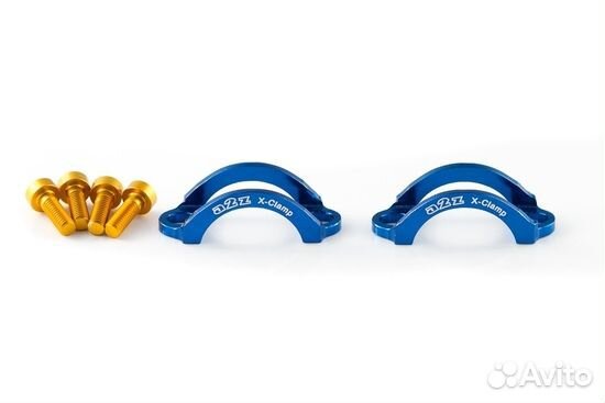 Хомут A2Z, для тормозов Hayes 9, M4 болт, синий