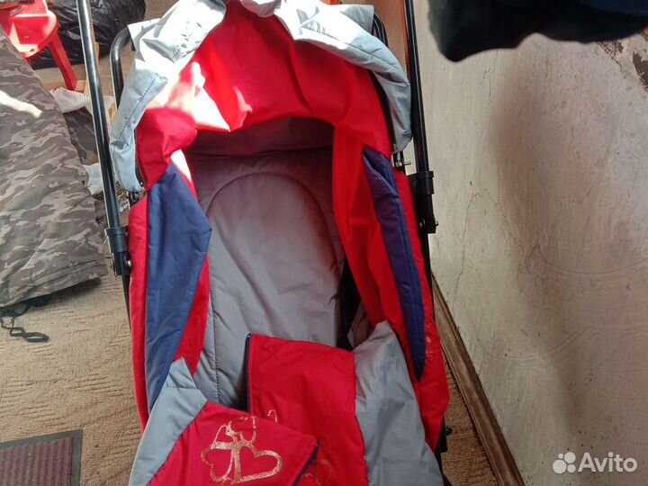 Детские санки коляска бу