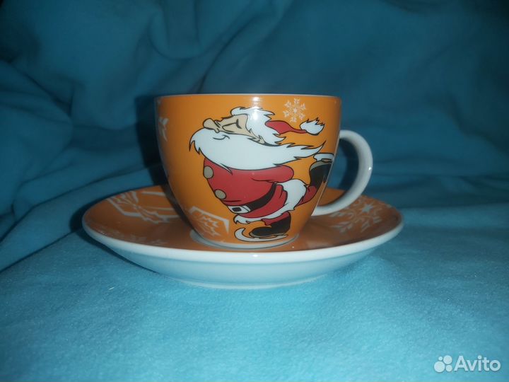 Чашка с блюдцем новая