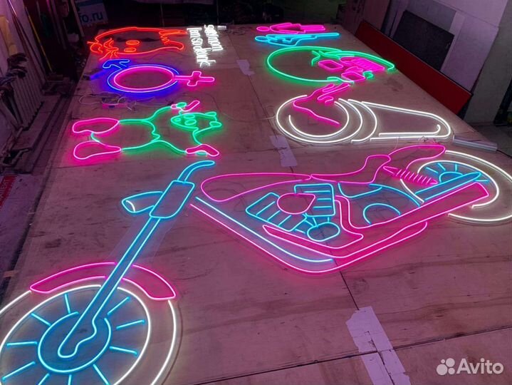 Неоновая вывеска изготовление