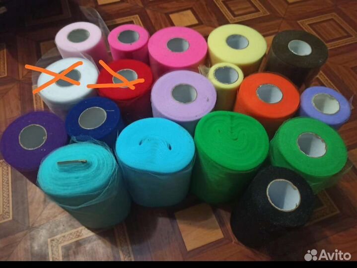 Фатин в шпульках