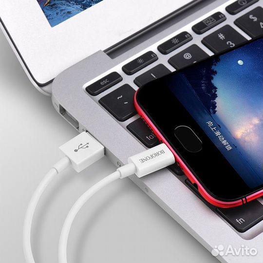 Кабель borofone microUSB BX-22 1m White