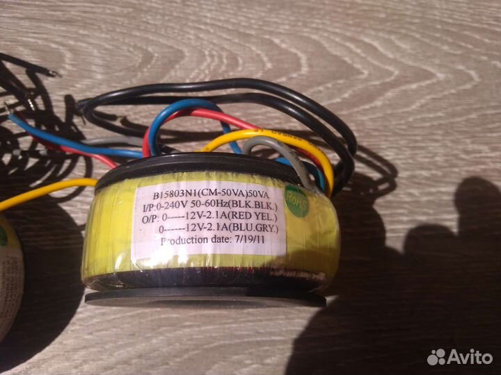 Тороидальные трансформаторы 2*12В 2*2.1А и 2*0,42А