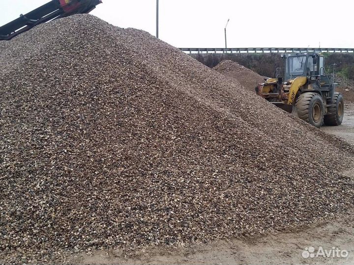 Щебень \ Земля гравийный крупный от трех кубов