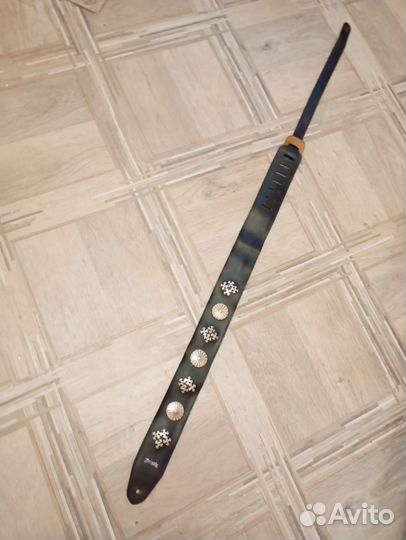 Ремень для электрогитары/ нат кожа