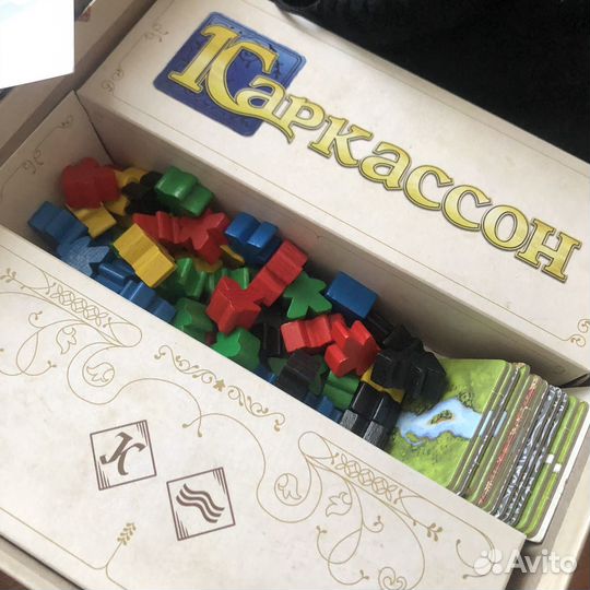 Настольная игра Каркассон + мешочек для тайлов