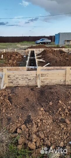 Заливка фундамента, бетонные работы