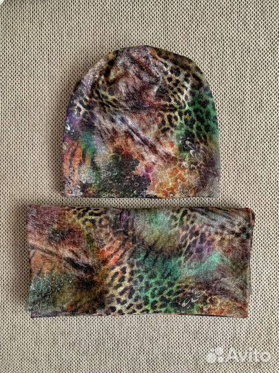 Комплект шапка и шарф женские