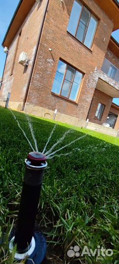 Рулонный газон/Укладка/Автополив