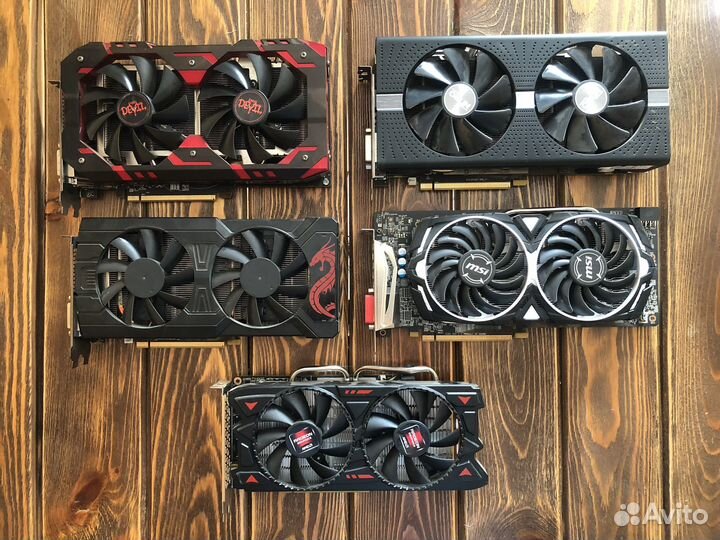 Видеокарты RX 580 8 gb