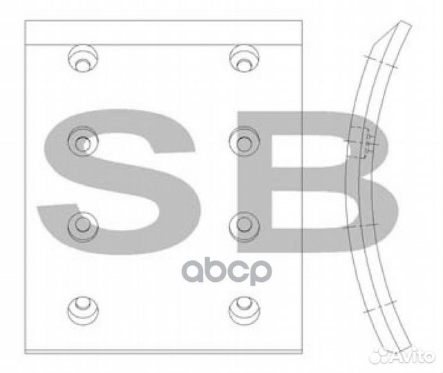 Накладки тормозные hyundai HD-120 передние SL21