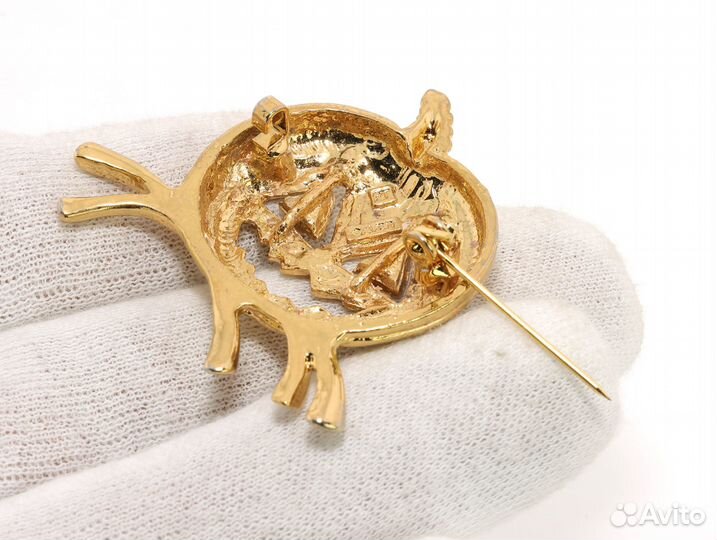 Avon Брошь с Фонарём Тыквой США Винтаж