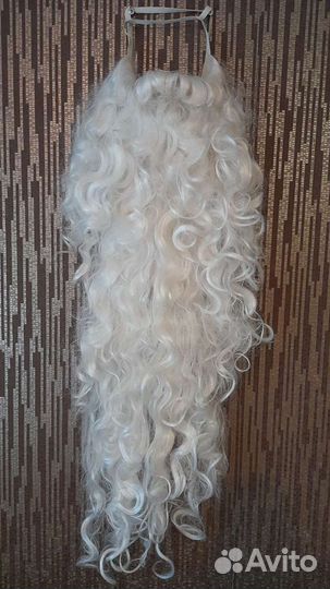 Борода Деда Мороза и парик