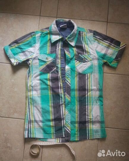 Новая школьная рубашка для мальчика, 152 см