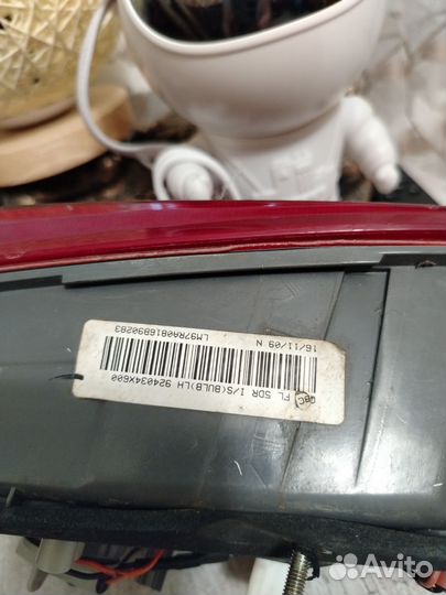 Фонарь задний левый внутренний