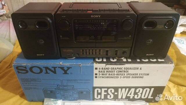 Новая двухкассетная магнитола sony 430L