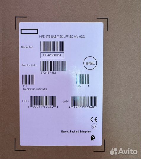 Жесткий диск HP 4TB 872487-B21 872745-001