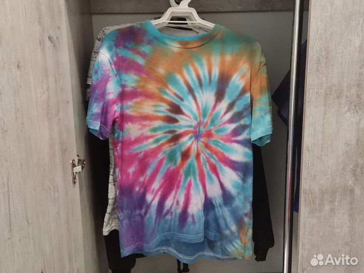 Покраска футболок в стиле тай дай