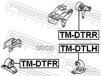 Подушка двигателя левая (toyota duet M100A/M101