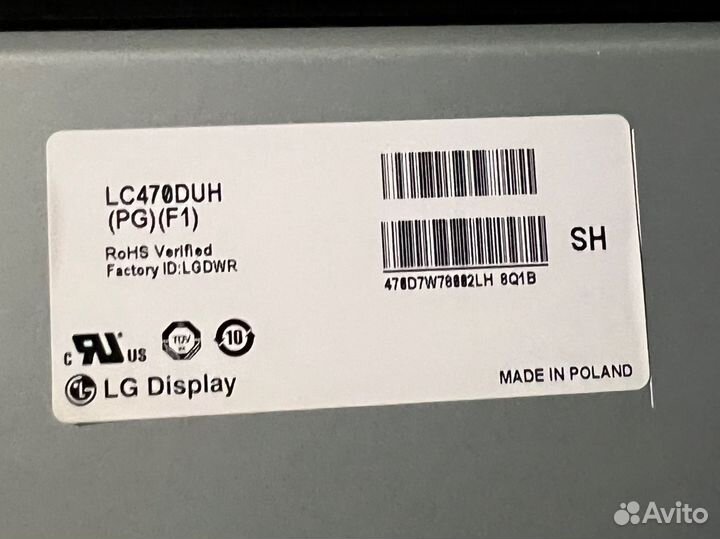 Телевизор LG 47LB675V по запчастям