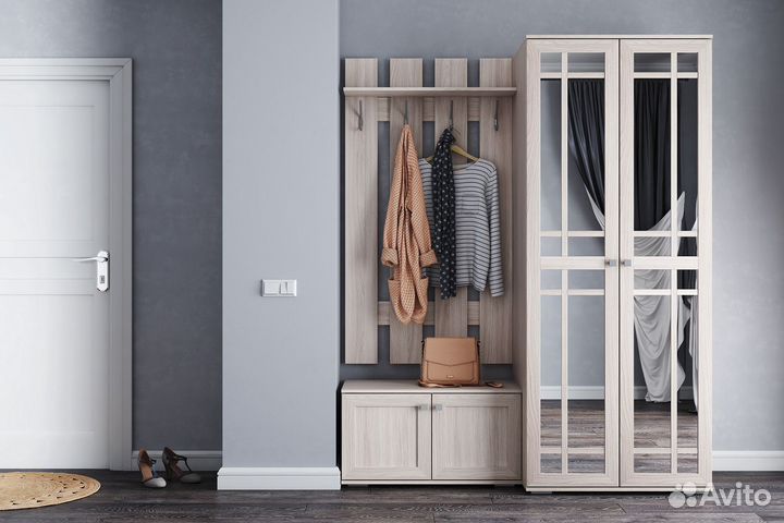 Набор мебели для прихожей Ривьера