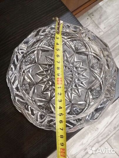 Конфетница пепельница СССР. хрусталь