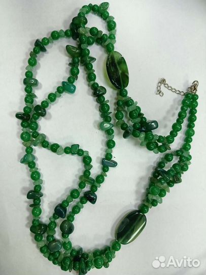 Бусы, колье натуральный камень