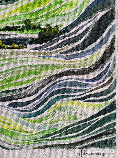 Интерьерная картина акварелью 