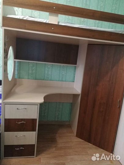 Кровать-чердак с матрасом