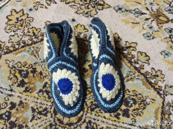 Тапочки-сапожки на войлочный подошве