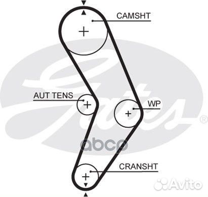 Ремень грм 096x170 Renault Clio/Megane/Kangoo