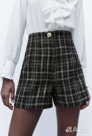 Шорты Zara с высокой посадкой новые