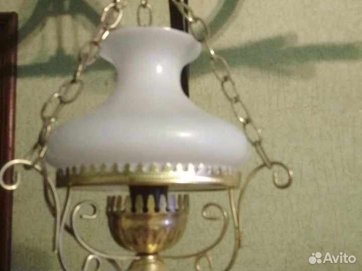 Люстра-керосинка ссср(Керосиновая лампа),винтаж