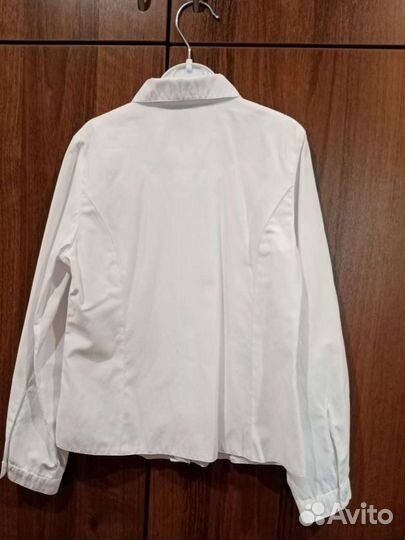Блузка белая для девочки 122/60
