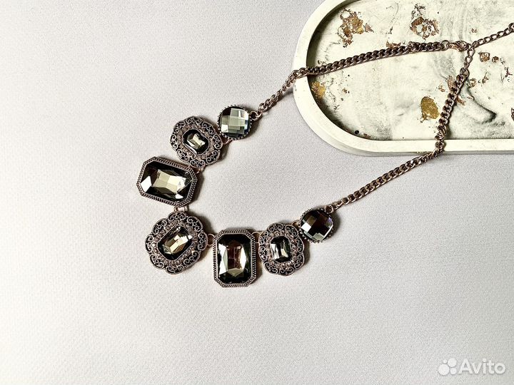 Новое колье с подвесками бижутерия Польша