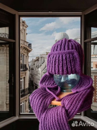 Шапка ушанка, шарф