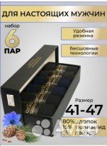 Носки мужские набор подарочный из 6 штук
