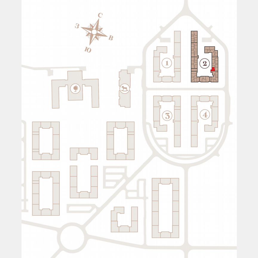 2-к. квартира, 61,6 м², 1/4 эт.