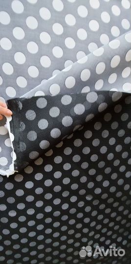 Ткань неопрен горох на темном