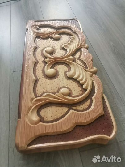 Нарды ручной работы резные в чехле