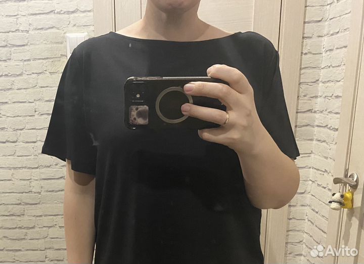 Блузка женская hm XL черная