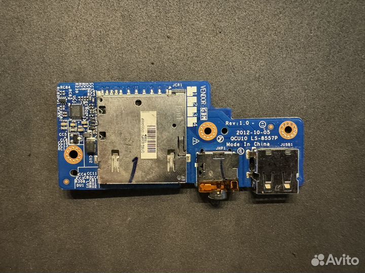 Плата USB Audio CardReader HP Spectre XT 15-4000