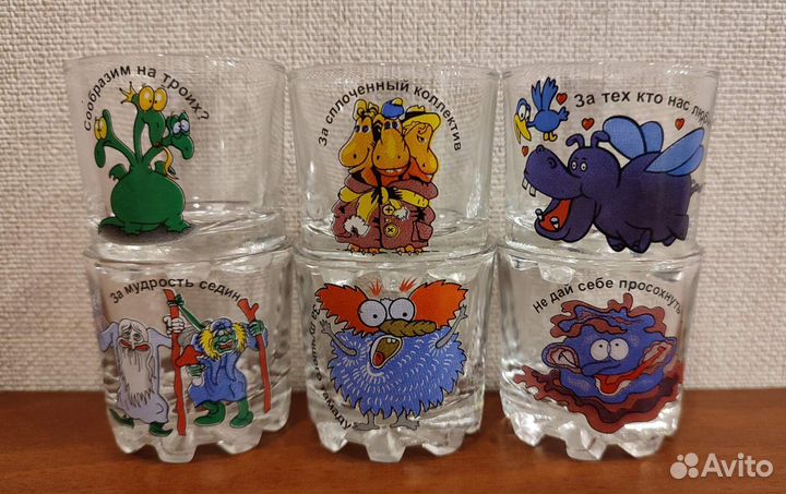 Стопки, 6 штук, состояние новых, в упаковке