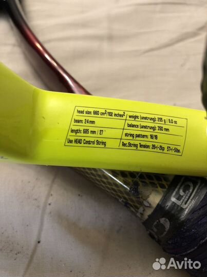 Теннисная ракетка head