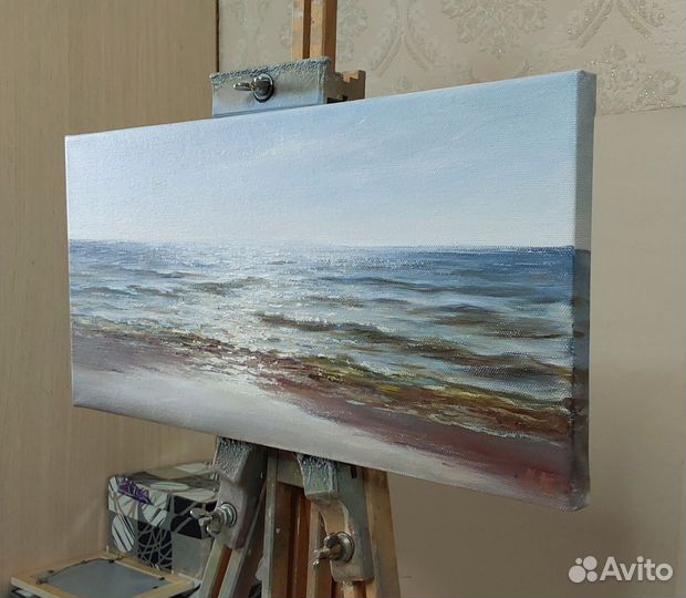 Картина маслом море