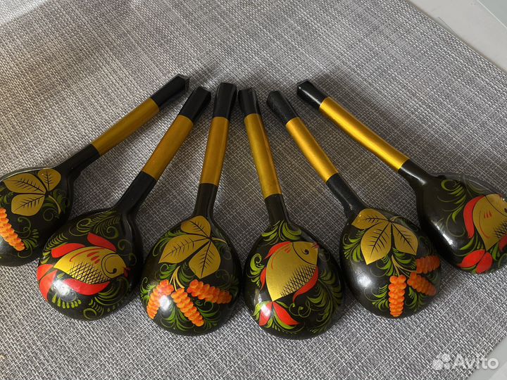 Деревянные ложки хохлома