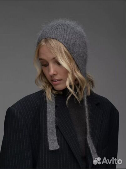 Чепчик шапка женнский из итальянской ангоры