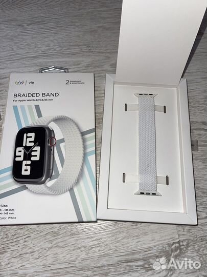 Ремешок плетёный vlp для Apple Watch 42/44/45, M