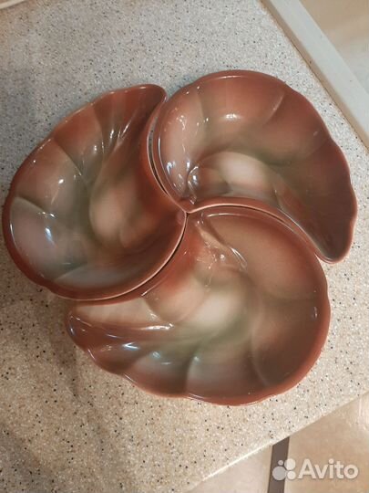 Менажница фарфор. Ретро. СССР